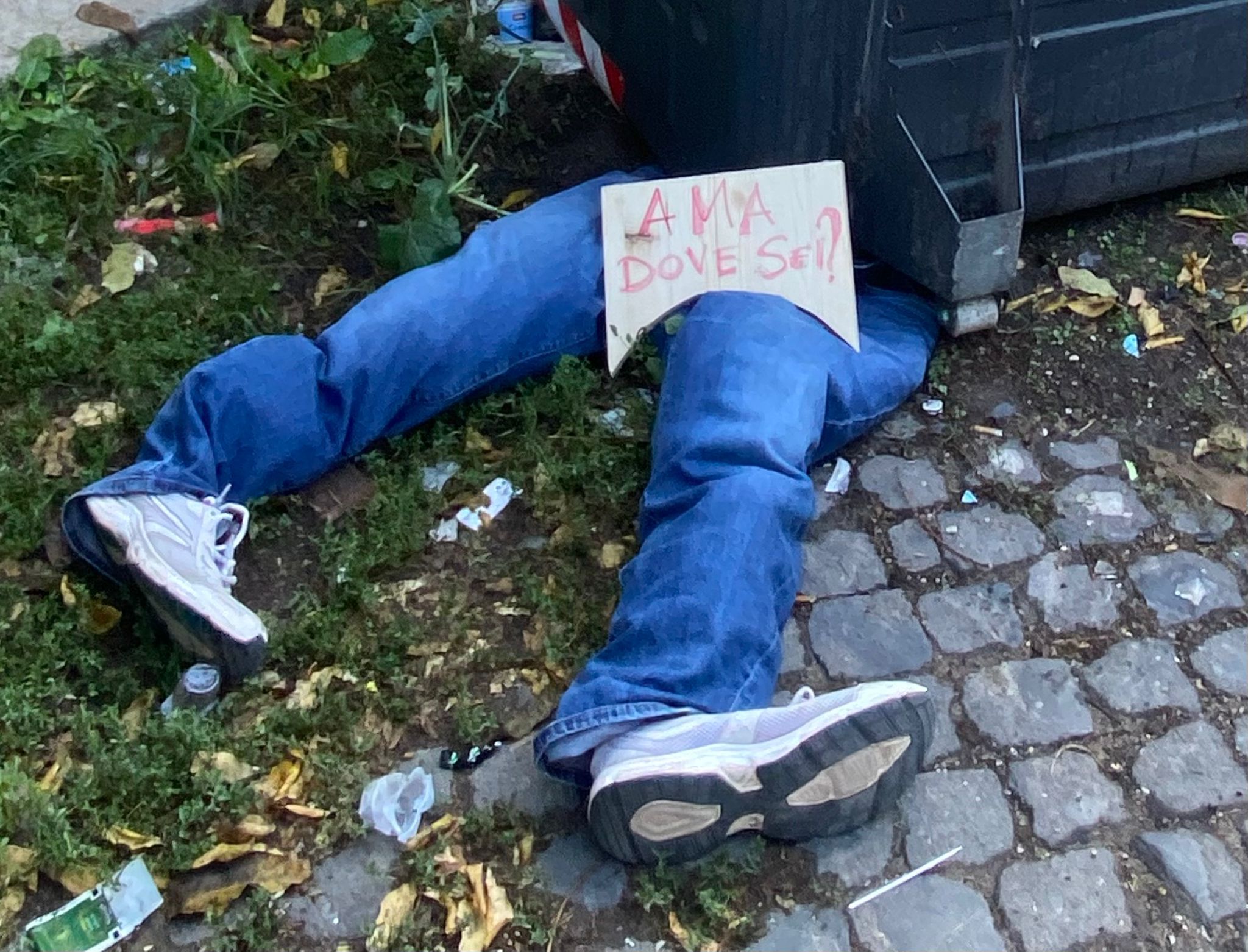 protesta a Valle aurelia contro l'AMA