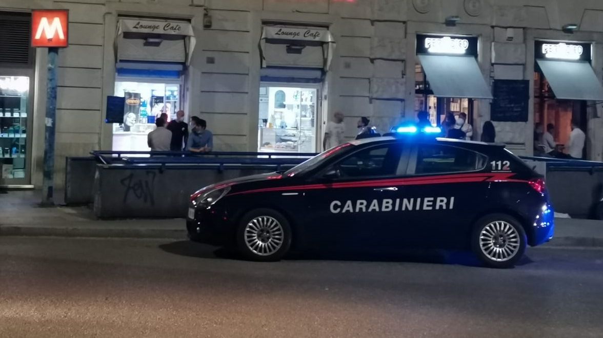 Carabinieri a Piazza Bologna