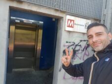 Fabrizio Montanini sopralluogo metro b quintiliani ascensore funzinoante