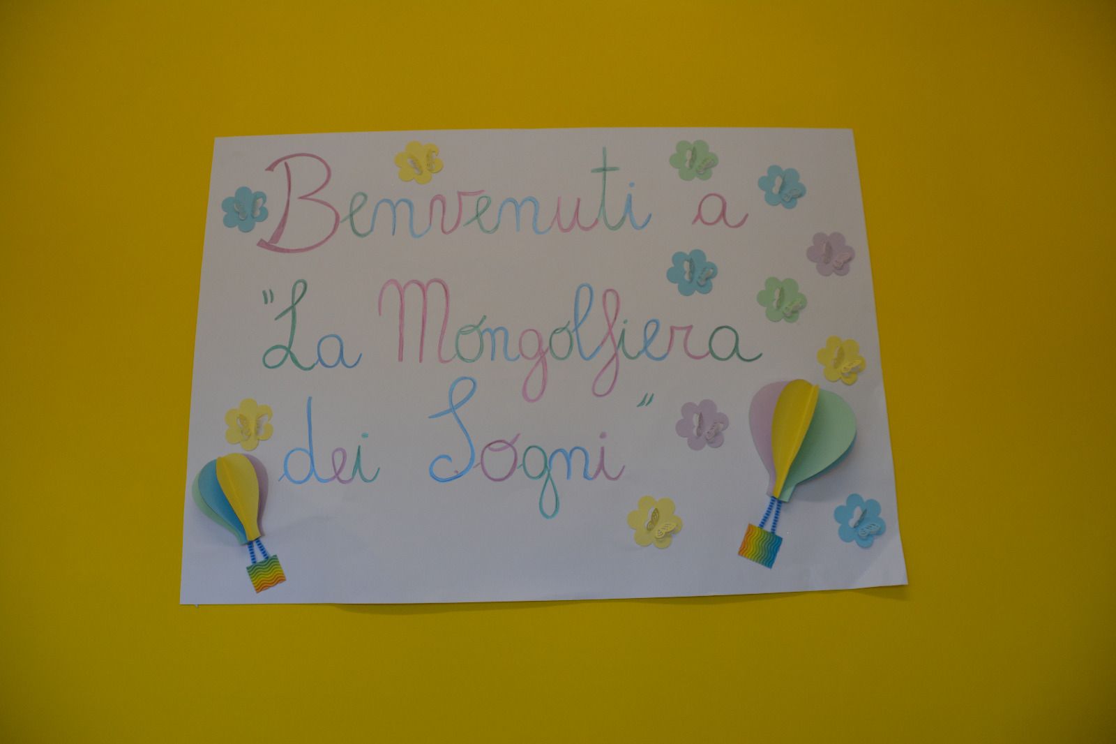 Disegno dei bambini per la riapertura della "Mongolfiera dei sogni"