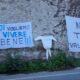 Protesta in via Laurentina