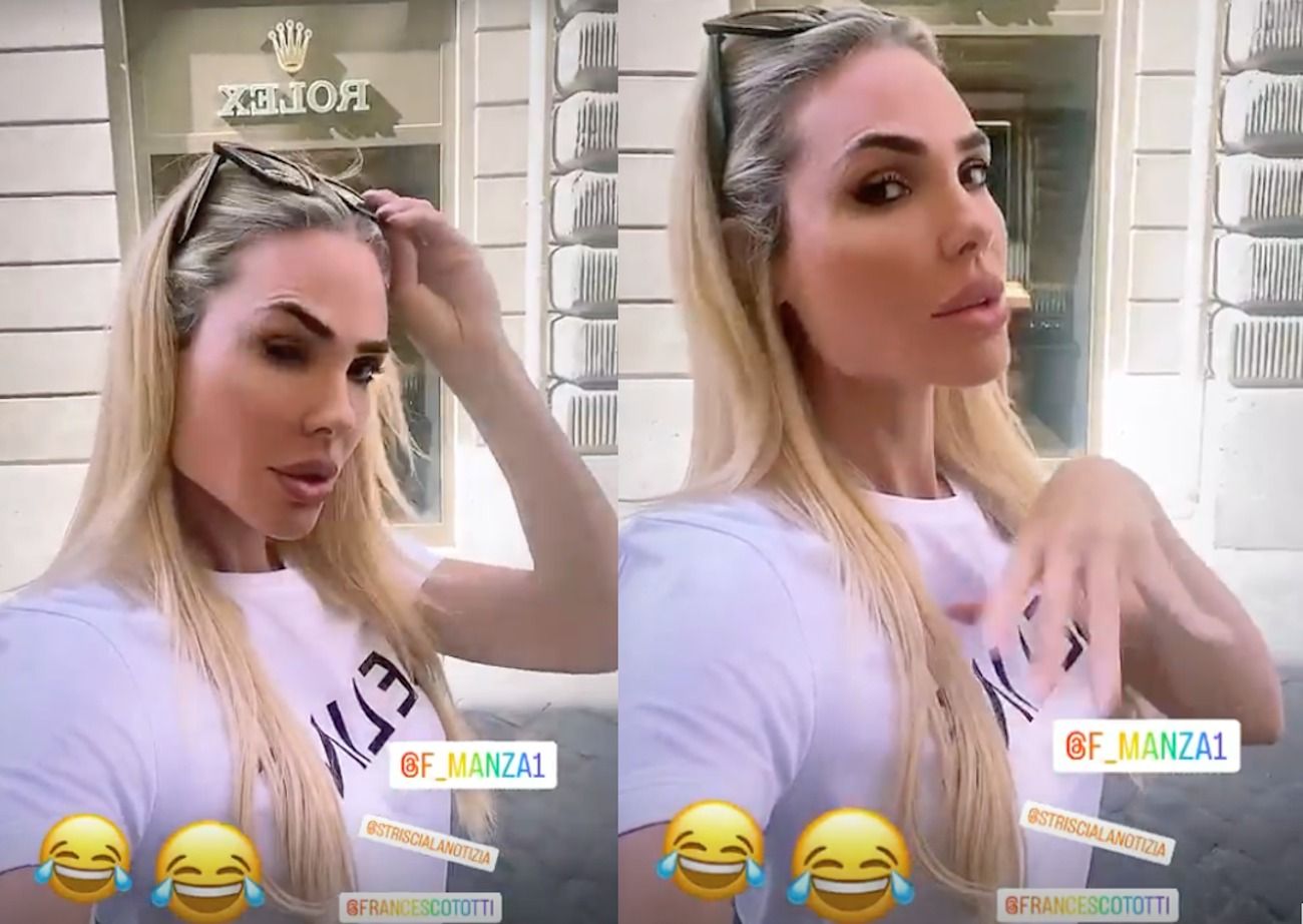 Ilary Blasi e la 'frecciatina' a Totti: fa il video di fronte al negozio  Rolex e poi lo tagga