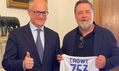 Russel Crowe al Campidoglio