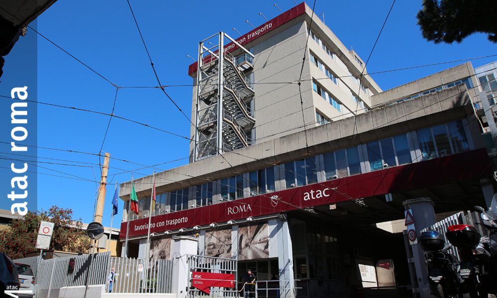 Sede centrale Atac dove si è sviluppato il principio di incendio