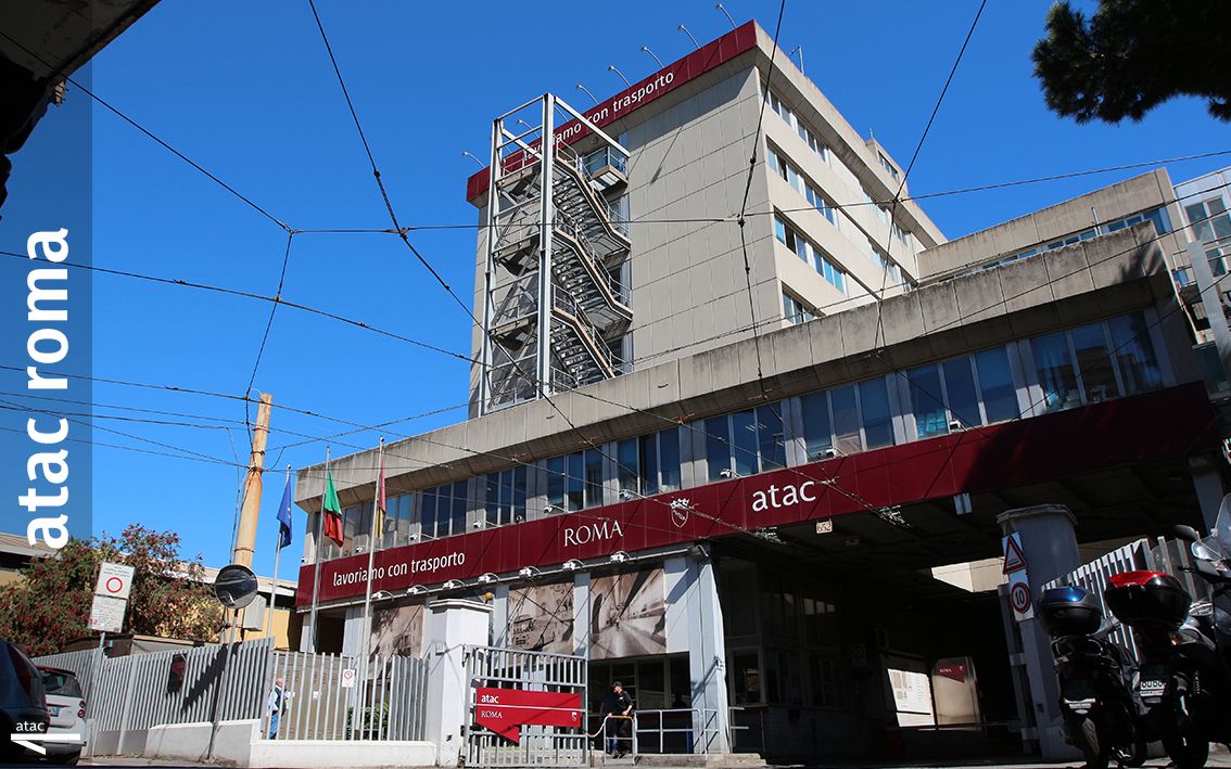 Sede centrale Atac dove si è sviluppato il principio di incendio