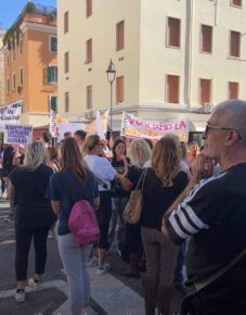 Anzio studenti in protesta