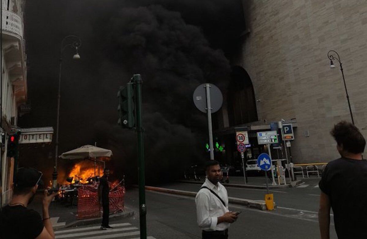 incendio stazione Termini