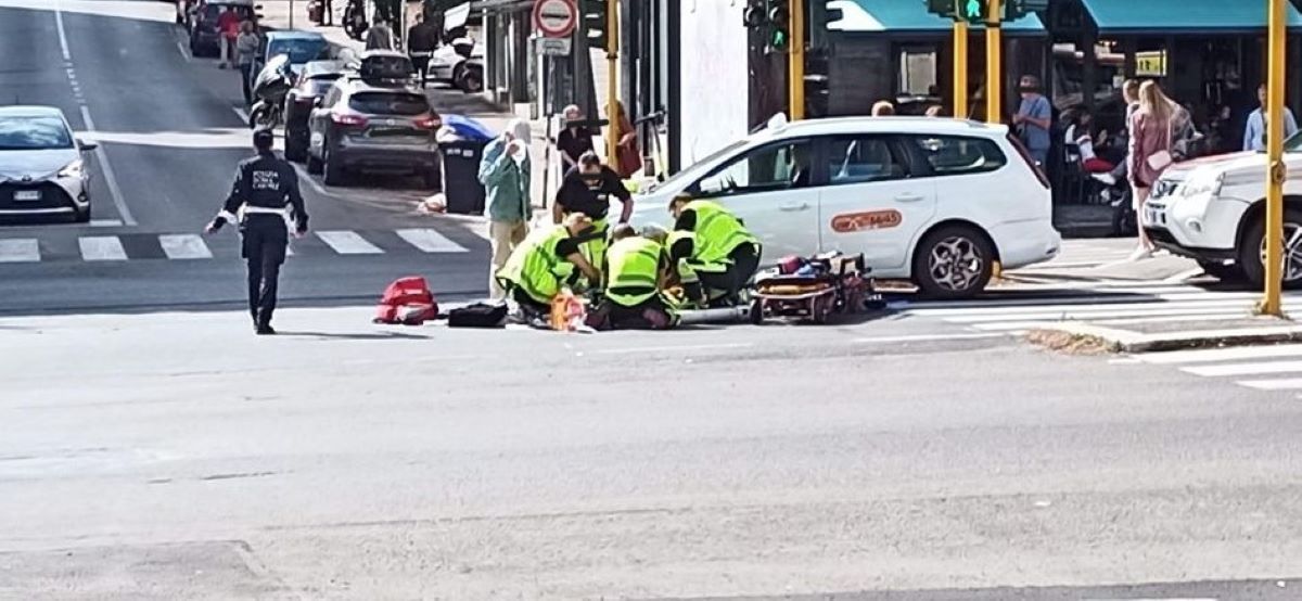 La donna investita in via Gregorio VII