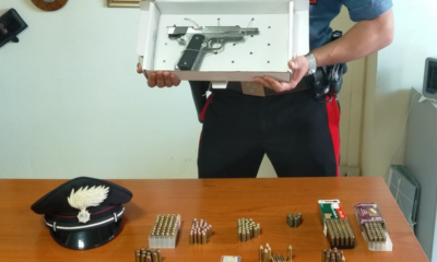 pistola rubata trovata nella cassetta enel Anzio