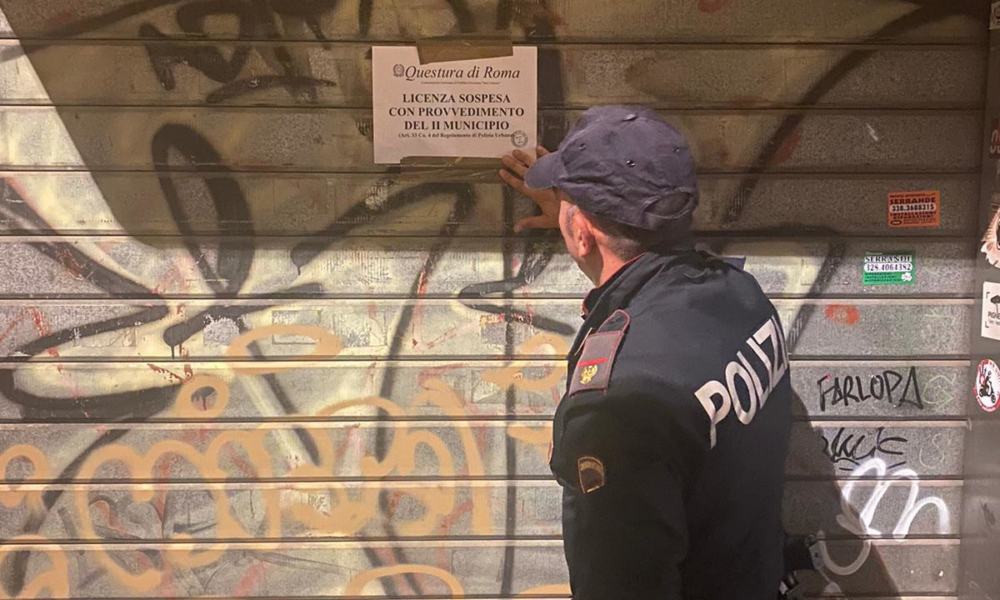 polizia chiusi tre locali