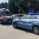 polizia ambulanza per il suicidio del poliziotto a roma