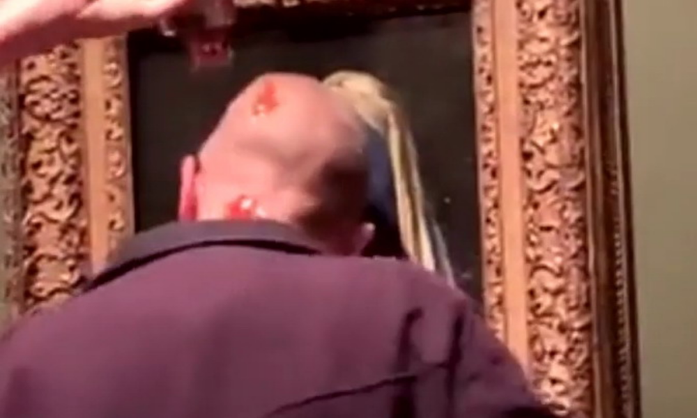 attivisti danneggiano dipinto "la ragazza con orecchino di perla"