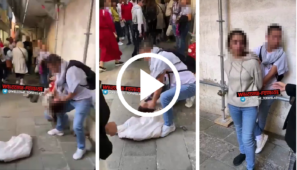 Borseggiatrici rom in azione turista reagisce e blocca la ladra