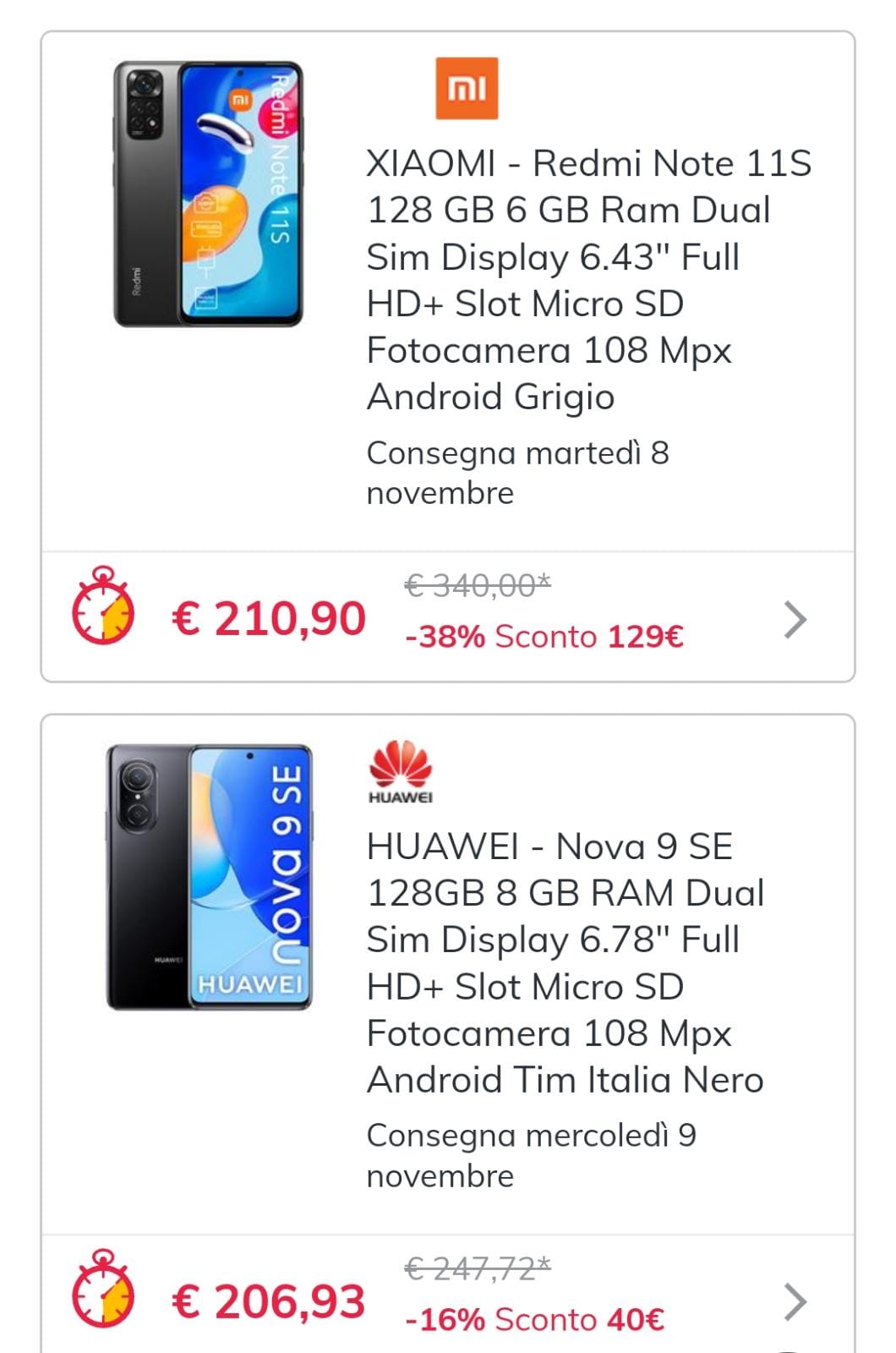 Telefoni cellulari in offerta