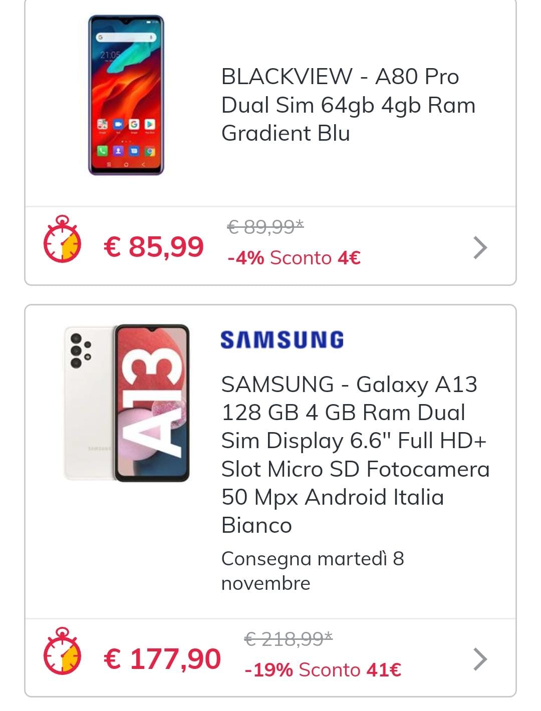 sconti ed offerte smartphonr