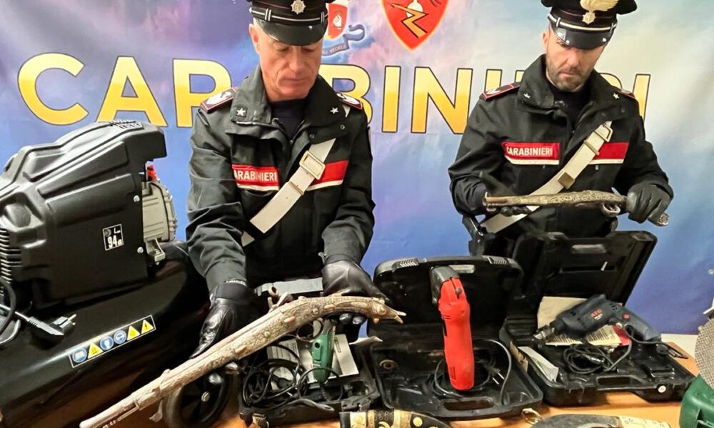 La refurtiva sequestrata dai Carabinieri