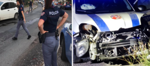 Inseguimento della Polizia dopo il furto a Ciampino e incidente al campo rom di via di salone