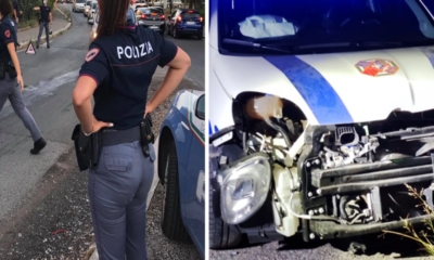 Inseguimento della Polizia dopo il furto a Ciampino e incidente al campo rom di via di salone