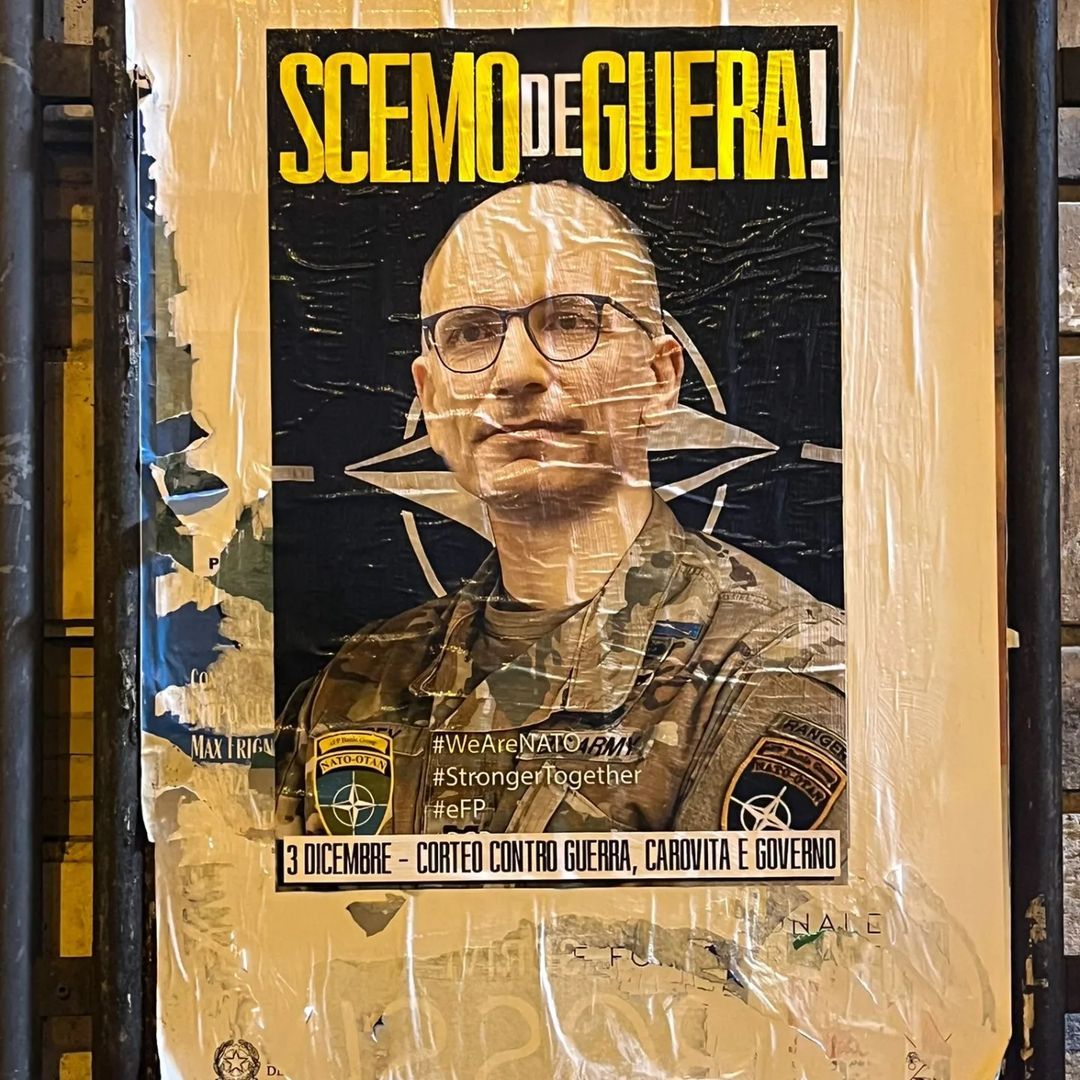 Manifesto contro Enrico Letta