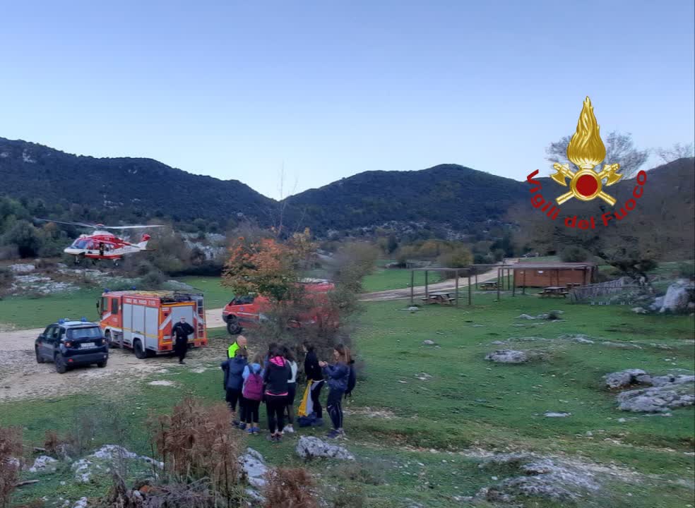 Intervento Vigili del Fuoco per escursionisti persi