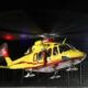 Elicottero per il soccorso dopo l'incidente in Via Aurelia Sud a Civitavecchia
