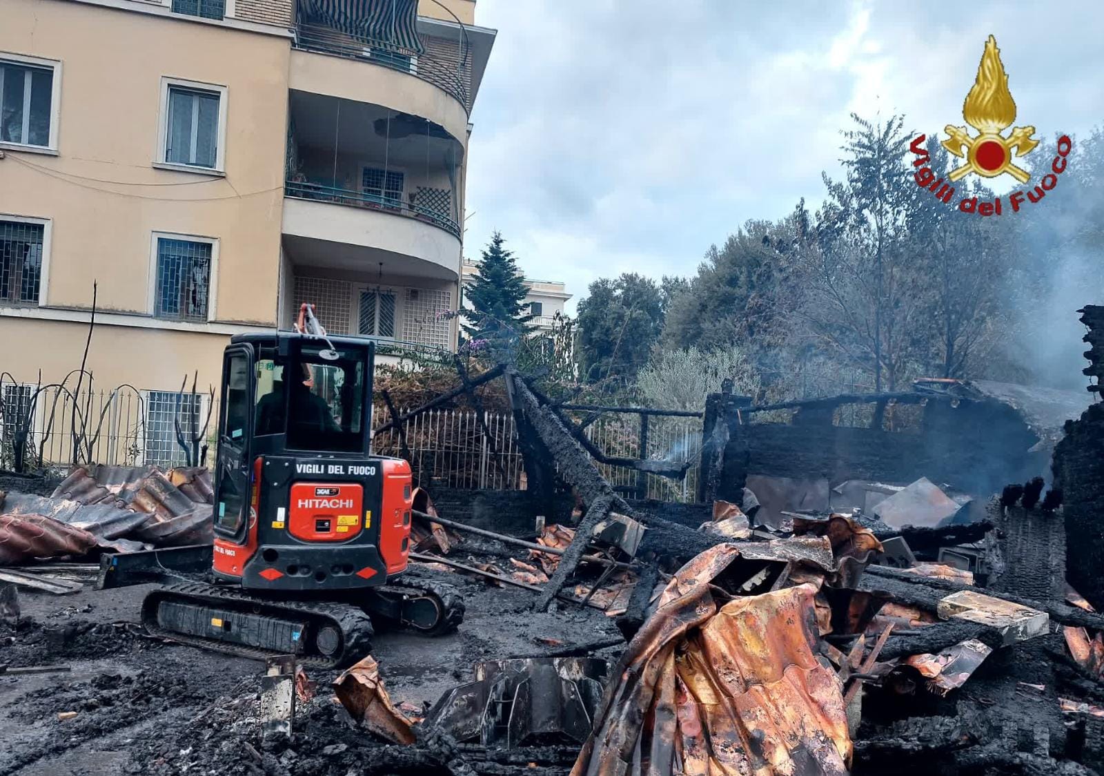 incendio villa massimo