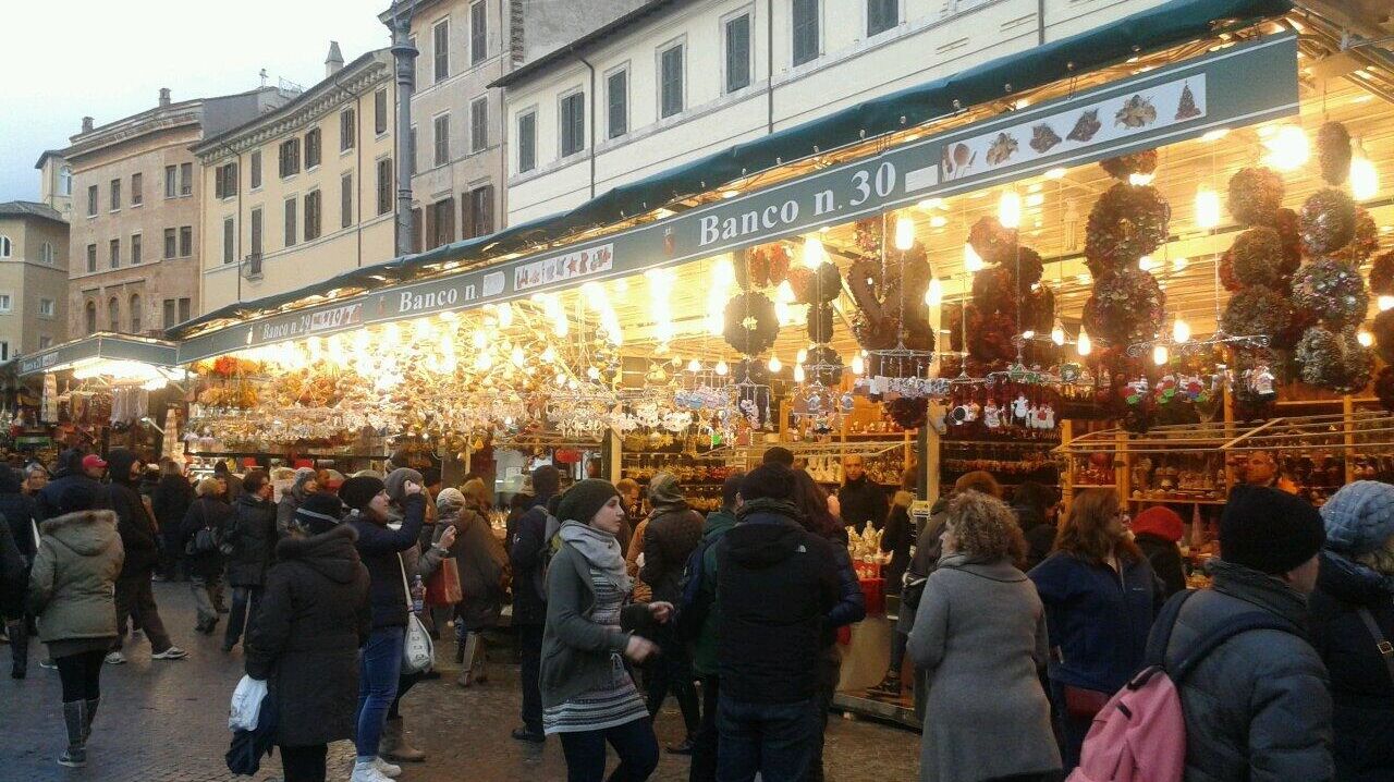 mercatino di natale a piazza navona