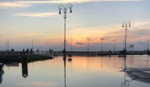 pontile di ostia allagato