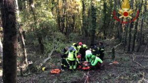 salvataggio uomo a rignano flaminio