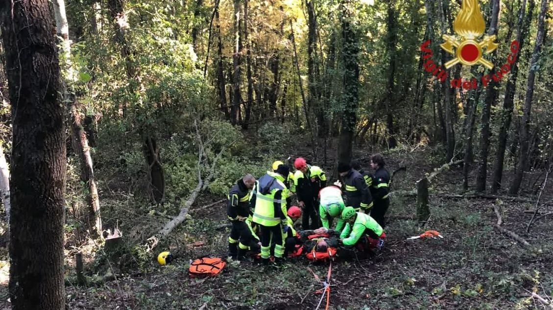 salvataggio uomo a rignano flaminio