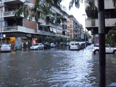 via delle baleari allagata