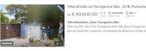 villa all'asta