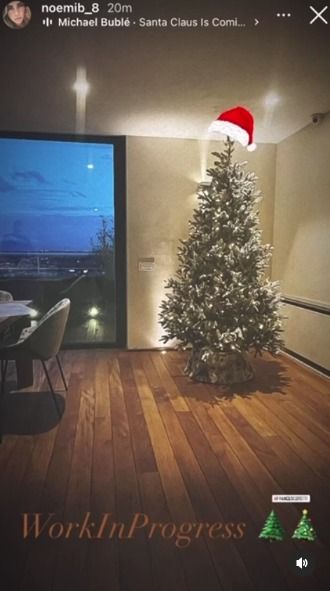 Albero di Natale in casa Totti Bocchi