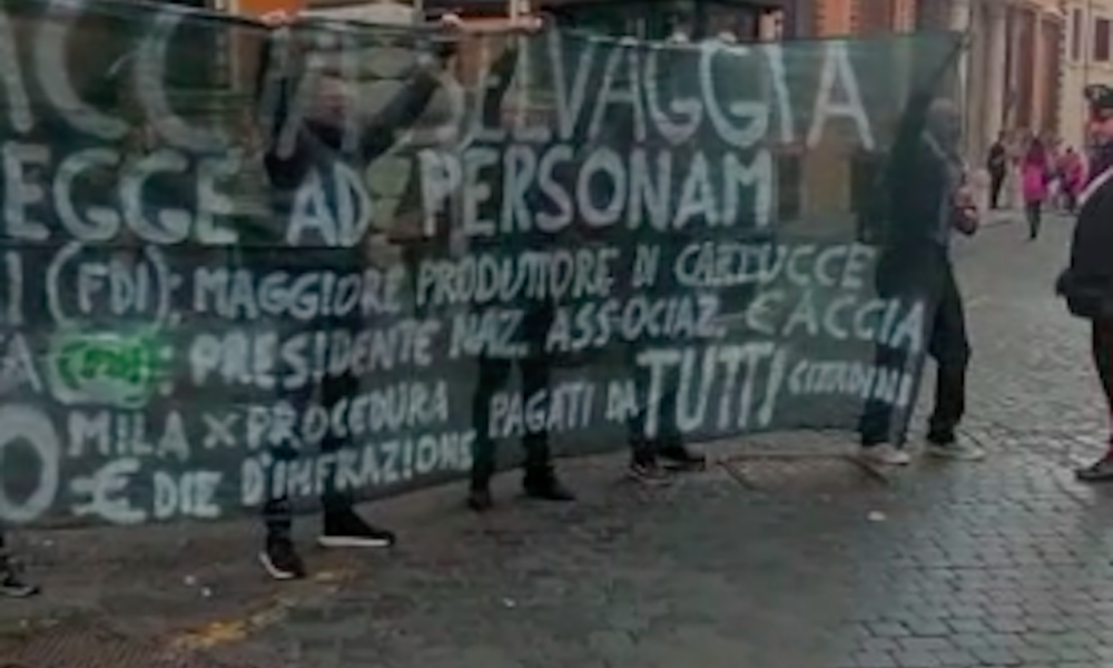 Animalisti protesta