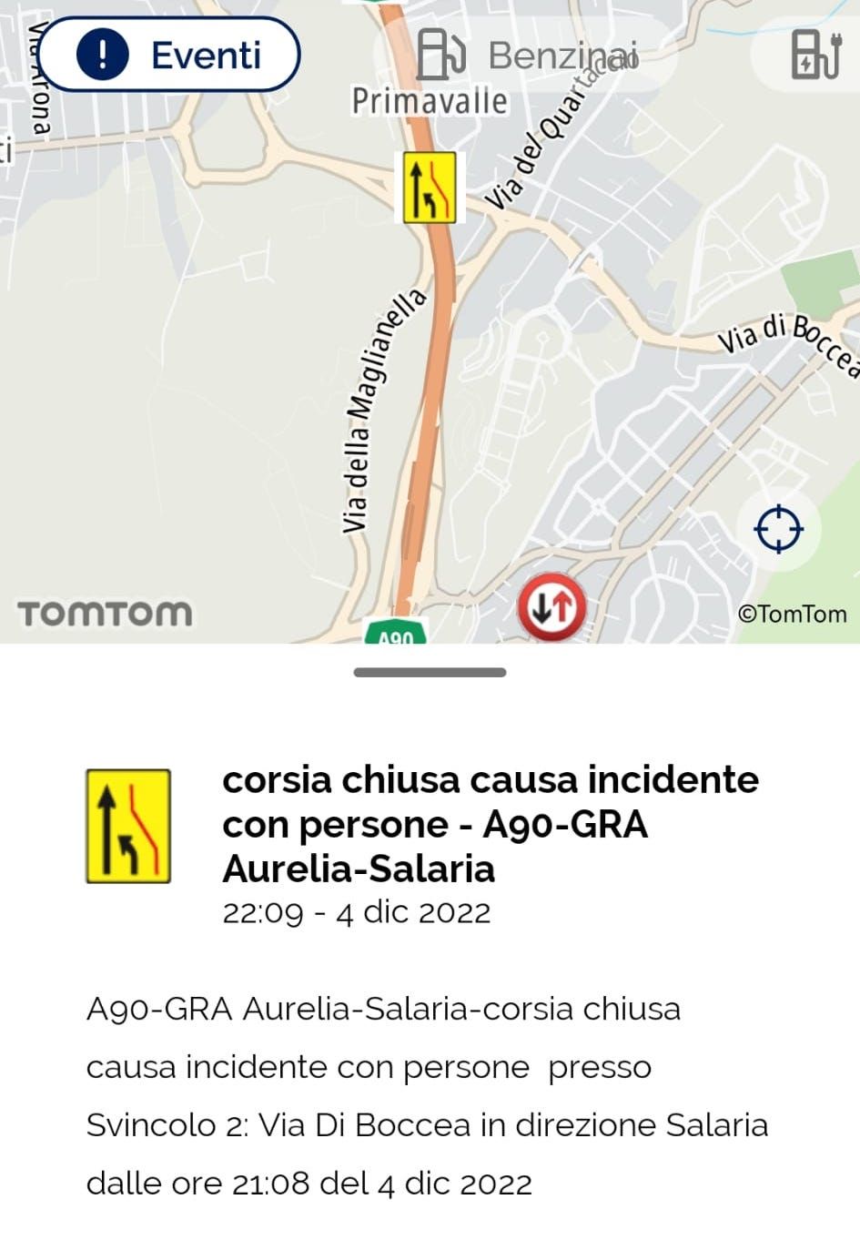 Incidente raccordo Anulare