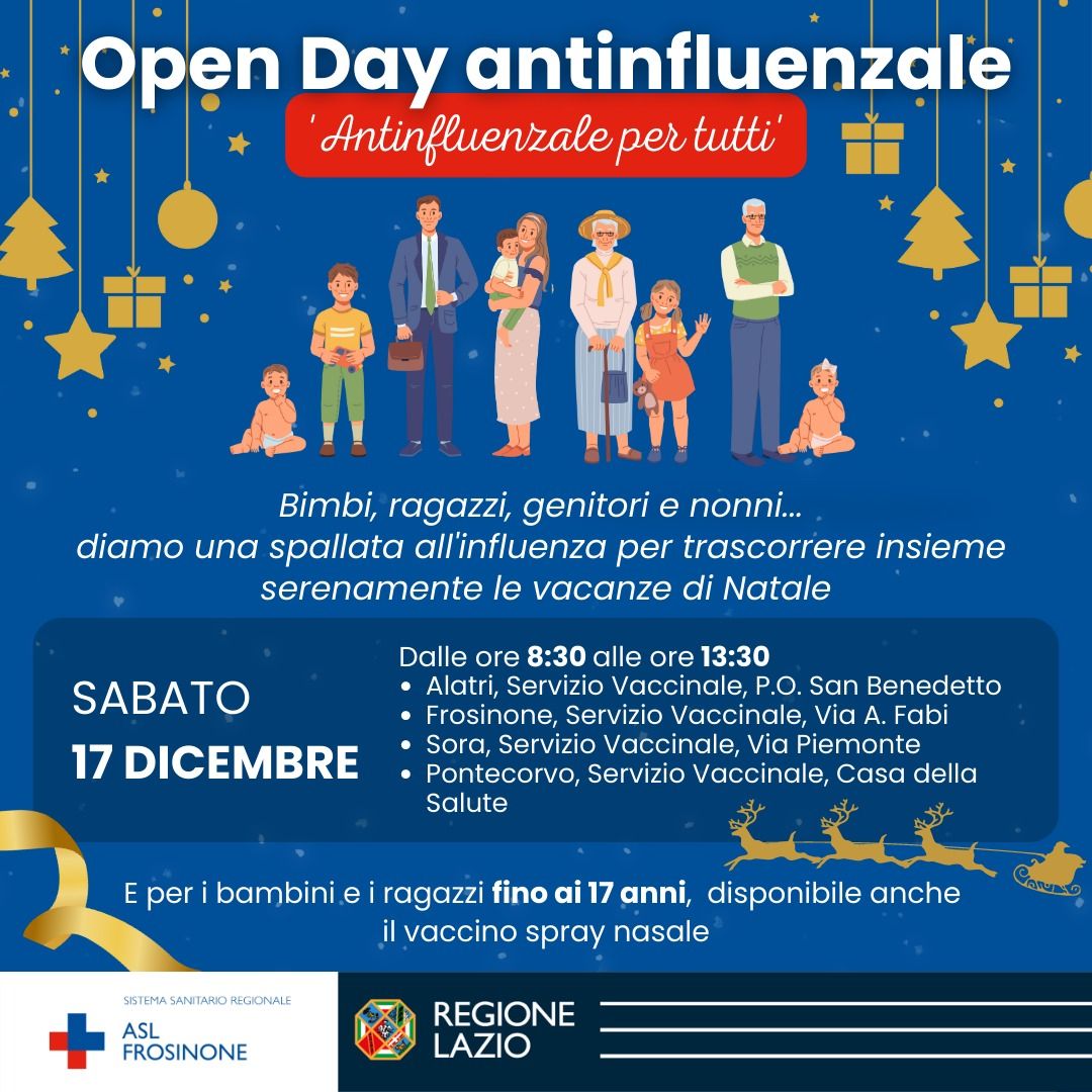 Locandina Open Day evento ASL Frosinone