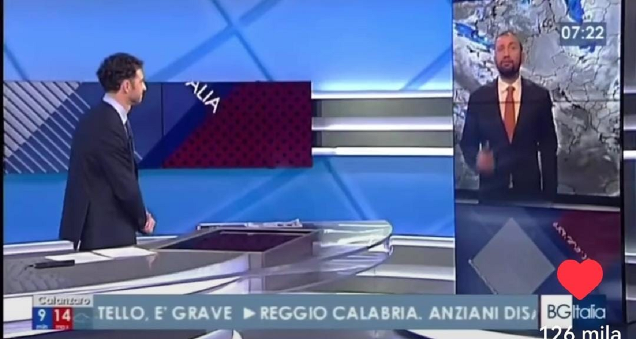 Una simpatica gaffe quella che stamattina ha visto protagonista il meteorologo Luca Ciceroni, ecco cosa è successo.