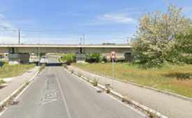 Cadavere a Roma nel ponte della ferrovia a Ponte di Nona