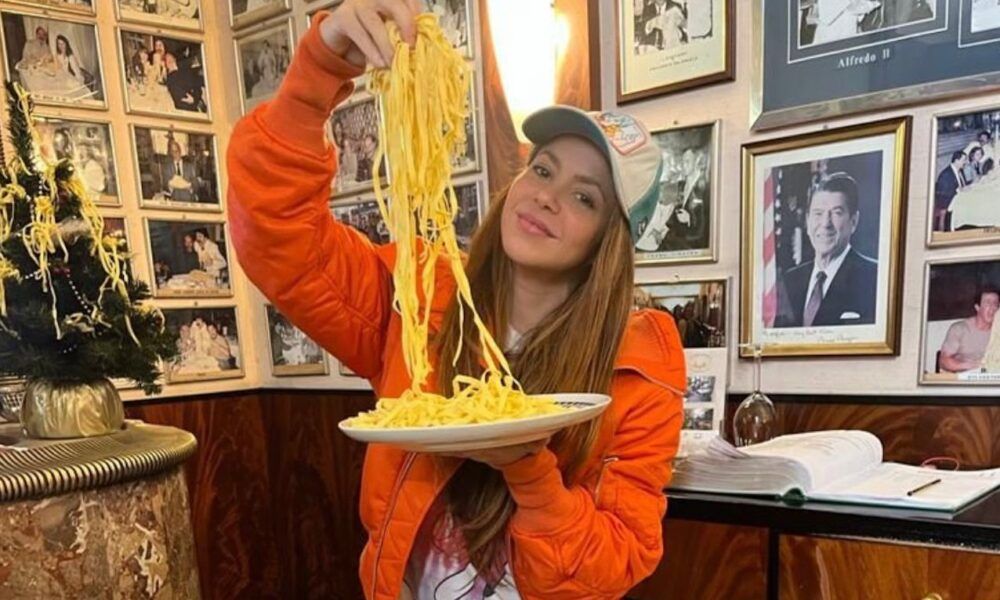 Shakira al ristorante Il Vero Alfredo domenica 11 dicembre 2022
