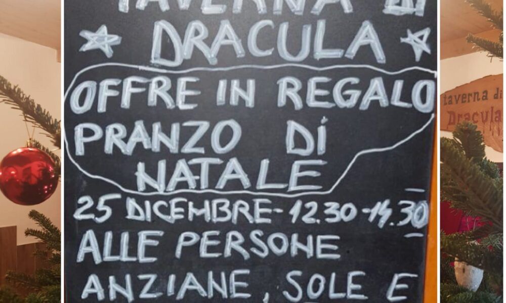 Pranzo di Natale gratis alla Taverna di Dracula