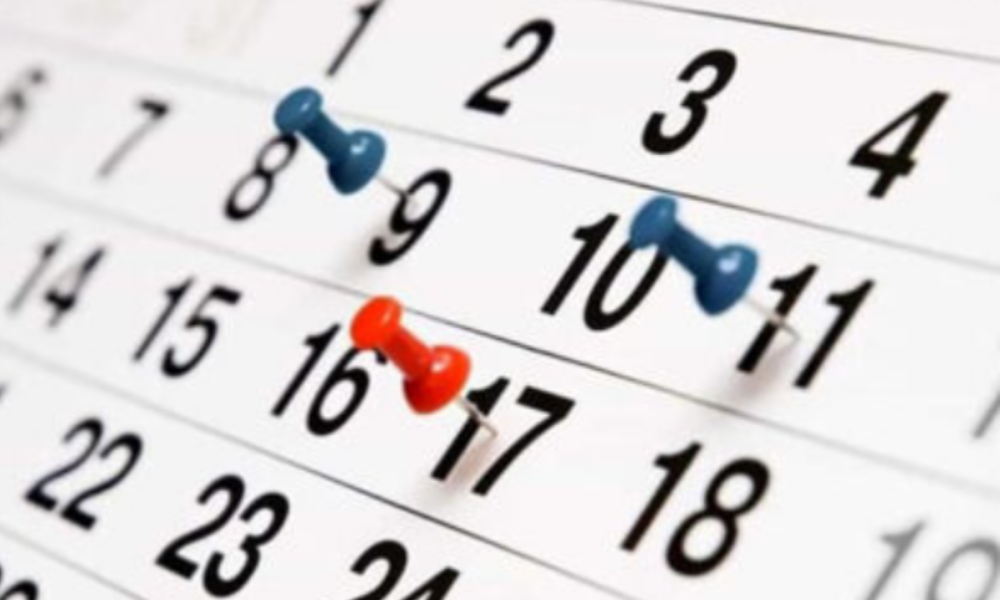 Calendario festività 