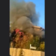 Incendio in via Malerba ad Acilia