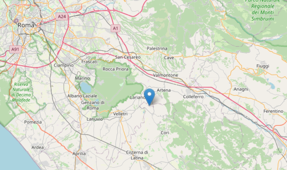 Terremoto a Lariano