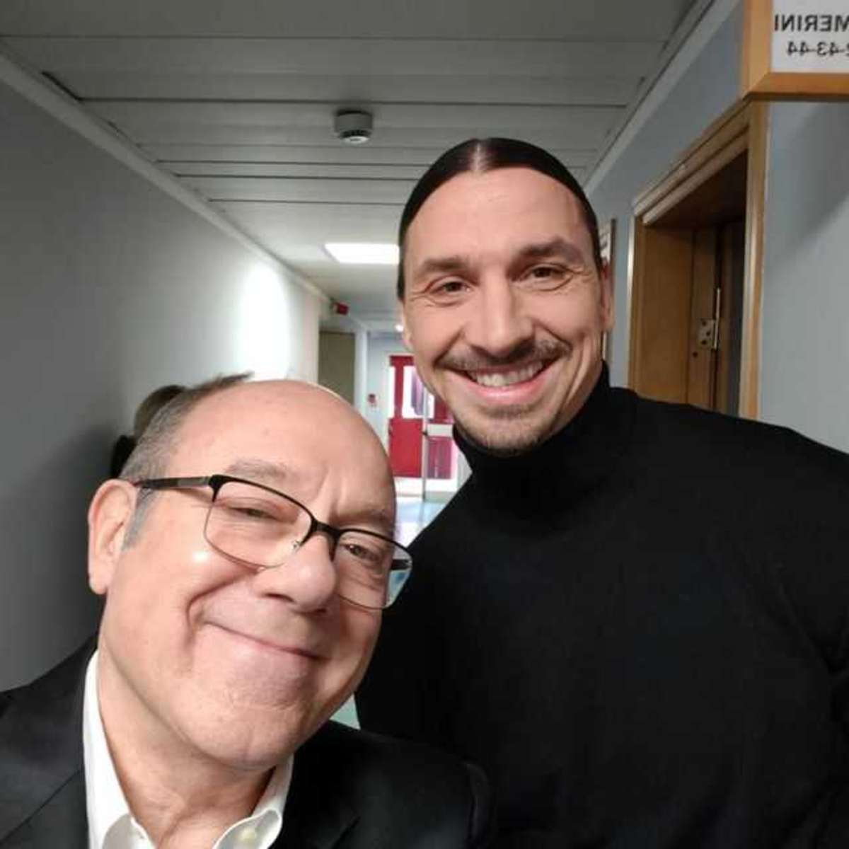 Zlatan Ibrahimovic e Carlo Verdone