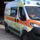 Ambulanza che ha portato la bambina di 4 mesi al Bambino Gesù di Roma