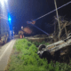 Incidente a Minturno, auto si ribalta e finisce nel fosso