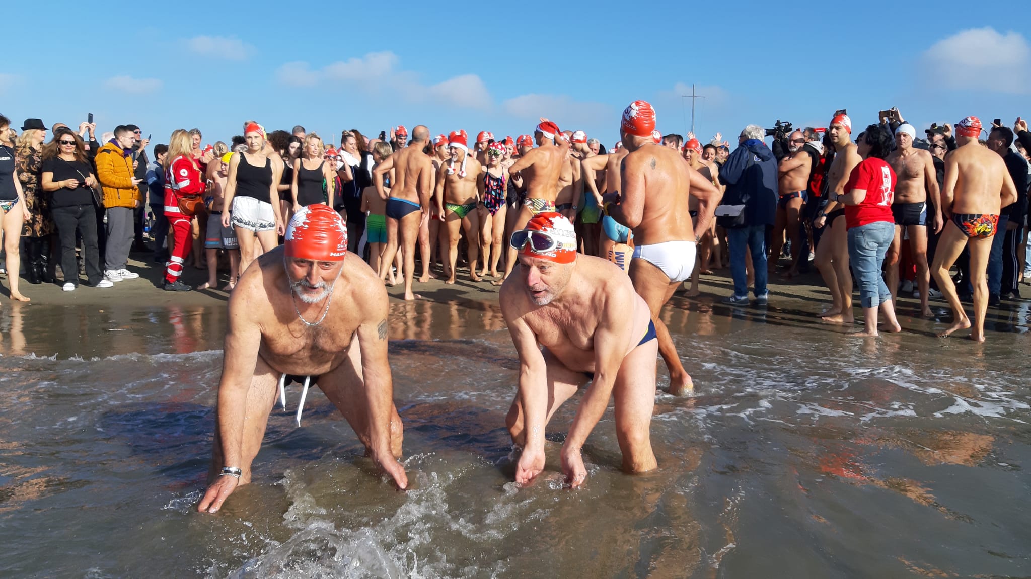 bagno di Capodanno a Ostia