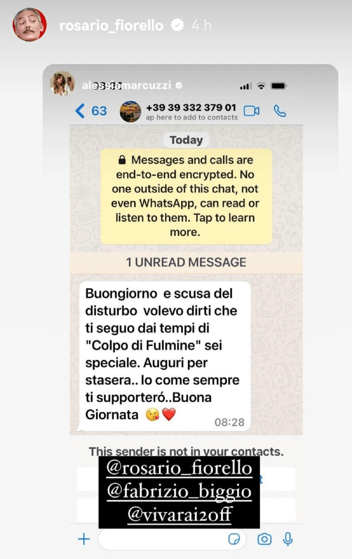 Messaggi dei fan alla Marcuzzi a seguito della gaffe di Fiorello