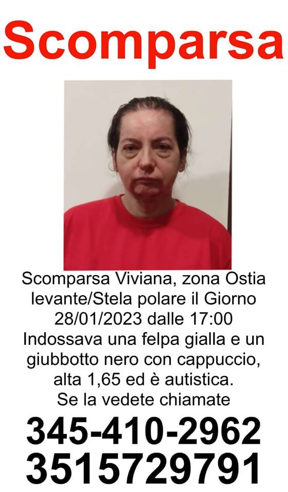 Viviana Scomparsa ad Ostia