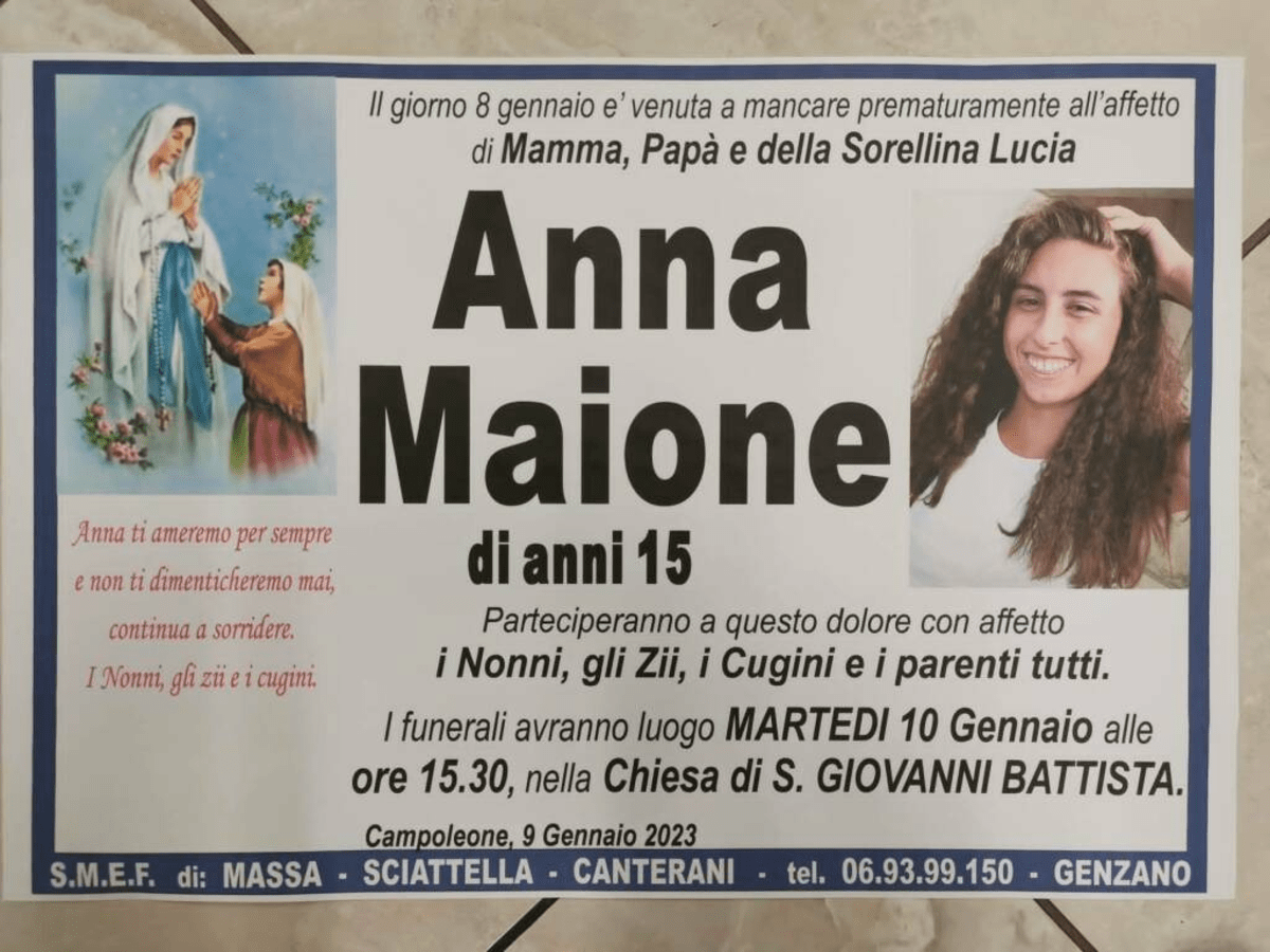 anna maione morta lanuvio